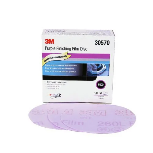 Miniatura 8 de Disco de película para acabado púrpura antipolvo, modelo P1 3769 de 6 pulgadas, de 3M, P1200, 5