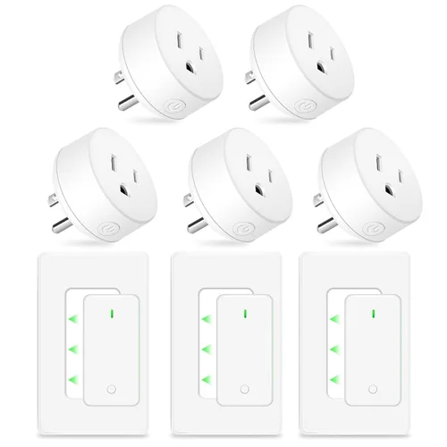Miniatura 88 de NineLeaf Interruptor de salida remoto inalámbrico, interruptor de lámpara remoto, interruptor decorativo de enchufe de luz de encendido y apagado