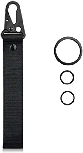 Dsycar Llavero Negro para Coche y Motocicleta con Anilla - Etiqueta de Llavero para Coche - Correa de Muñequera para Llave, Cordón de Muñeca