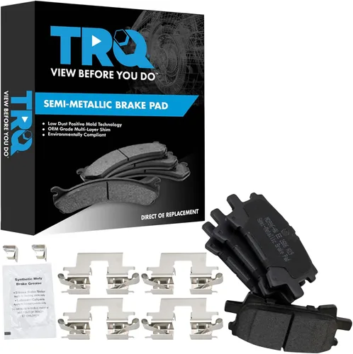 Miniatura 10 de TRQ Pastillas de freno delanteras semi metálicas compatibles con Ford Expedition 2018-2021 F-150 2018-2020 Lincoln Navigator 2018-2022