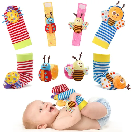 Bloobloomax Juguetes de sonajeros para bebés de 0 a 12 meses, juguetes para bebés de 3 a 6 meses, juguetes de manos y pies para recién nacidos de 0