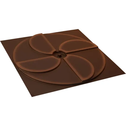Miniatura 6 de Ekena Millwork Molino de viento EnduraWall decorativo 3D de 19 5/8 pulgadas de ancho x 19 5/8 pulgadas de alto, cobre envejecido