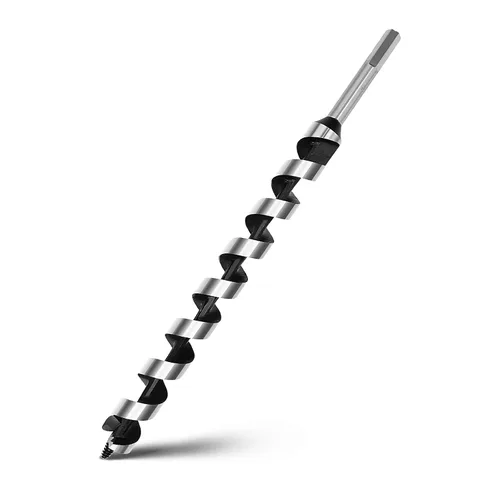 Miniatura 22 de Broca helicoidal de 0.94 x 11.8 pulgadas para madera, broca helicoidal con vástago hexagonal para madera blanda, madera dura, plástico