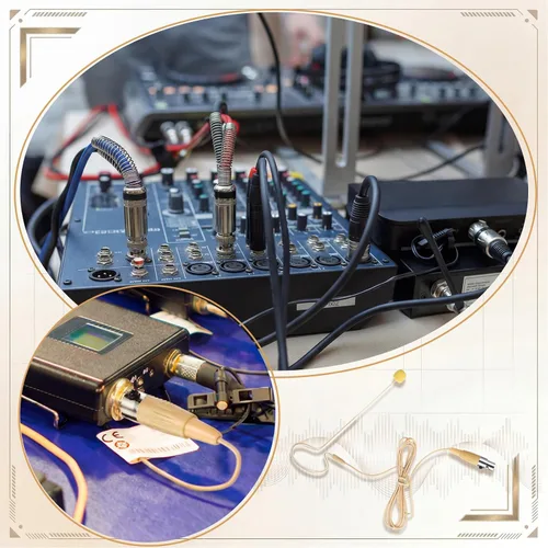Miniatura 7 de TOODOO 2 unids en la parte trasera del oído auricular eléctrico micrófono mini XLR 3 Pin Ta3f Plug Mic sobre el auricular de la oreja micrófono