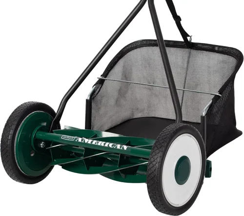 Miniatura 104 de American Lawn Mower Company 1204-14 Cortacésped de carrete de empuje de 4 hojas de 14 pulgadas, color rojo