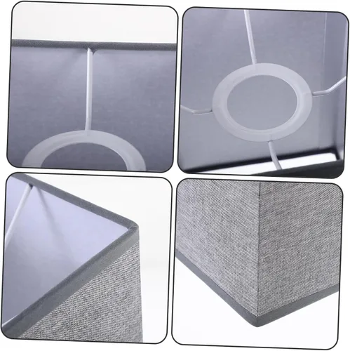 Miniatura 8 de Didiseaon Cubierta de lámpara de pie de lino, pantalla de lino de estilo simple, fácil de instalar para decoración del hogar, familiares y amigos