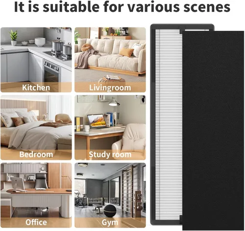 Miniatura 6 de Paquete de 2 filtros de repuesto True HEPA compatibles con Eureka NEA120 y Toshiba CAF-W36USW purificador de filtro de aire, 2 paquetes de filtros