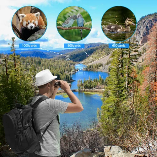 Miniatura 4 de Telescopio monocular monocular monocular de alta potencia de 12 x 56 para adultos con adaptador para teléfono inteligente, lente FMC y prisma BAK4