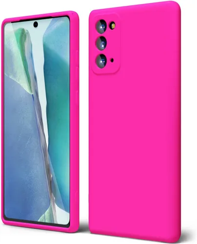 Miniatura 72 de oakxco Funda para teléfono Samsung Galaxy Note 20 Ultra de silicona líquida, bonita funda delgada y fina de goma suave TPU lisa y suave de gel