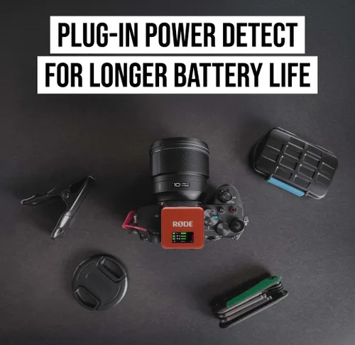 Miniatura 7 de RØDE Wireless GO (Gen 3) - Micrófono inalámbrico compacto - Audio impecable, grabación de punto flotante de 32 bits, control automático de nivel