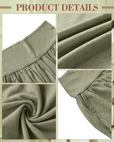 Miniatura 5 de Neer 3 piezas de pantalones de yoga de pierna ancha para mujer, cómodos, holgados, de cintura alta, pantalones deportivos casuales