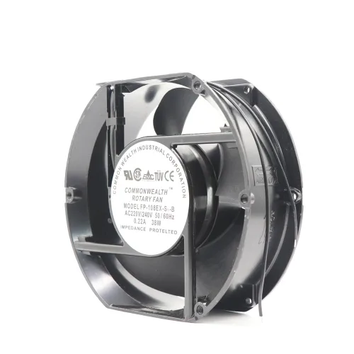 Miniatura 7 de Commonwealth FP-108EX-S1-B - Ventilador de carcasa de 5.906 x 5.906 in, 38 W, 3100 RPM, CA 110 V, compatible con escritorio