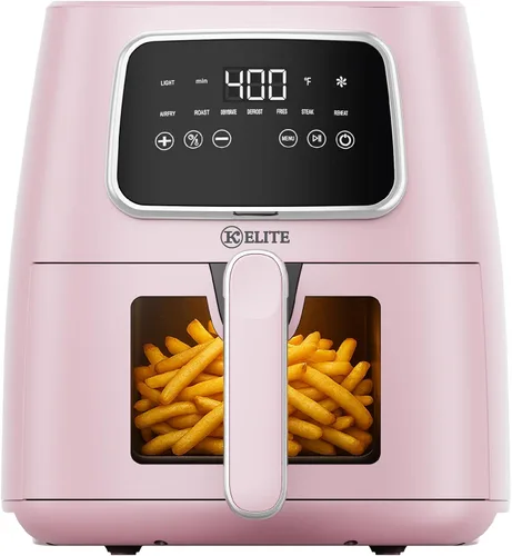 Miniatura 10 de Kitchen Elite - Freidora de aire compacta de 2.5 cuartos de galón, pequeña estufa de mostrador sin aceite con cesta antiadherente libre de PFAS