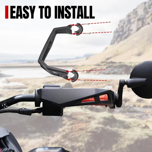 Miniatura 4 de A & UTV PRO Protector de manillar de aluminio compatible con accesorios Can Am Ryker 600 900 Sport y Ryker Rally Edition, repuesto OEM # 219400998