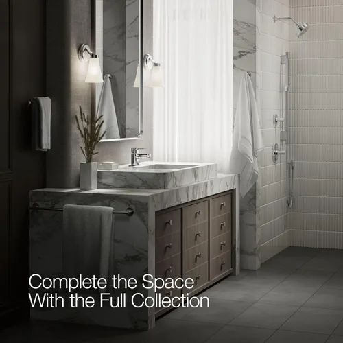 Miniatura 11 de KOHLER 16027-4-CP - Grifo para lavabo de baño con una sola manija, cromo pulido, tamaño único
