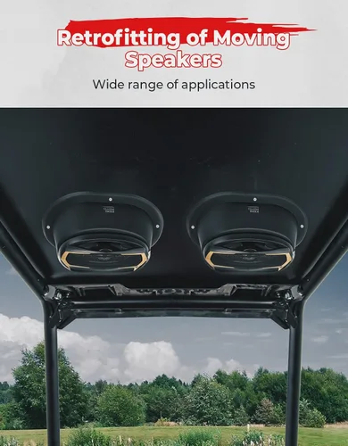 Miniatura 3 de KEMIMOTO Pares de pods para altavoces de 6x9, cajas universales para altavoces compatibles con UTV, RV, automóvil, barco, maletero, remolque, negro