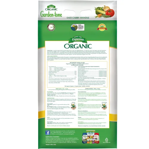 Miniatura 3 de Espoma Organic Garden-Tone 3-4-4 Fertilizante orgánico para verduras y hierbas de temporada fría y cálida. Cultiva una cosecha abundante de verduras