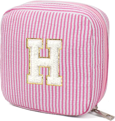 Miniatura 19 de KOTORA Bolsa de Maquillaje Inicial, Bolsa de Viaje de Artículos de Aseo, Bolsa de Maquillaje Transparente, Bolsas de Cosméticos Organizadoras