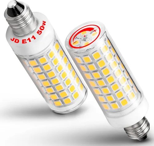 Miniatura 8 de Ziomitus BA15D Bombillas LED de Base Bayoneta de Doble Contacto/DC de 120 Voltios, Reemplazo de 50 Vatios-75 Vatios, T3/T4/C7/S6, 2700K Blanco