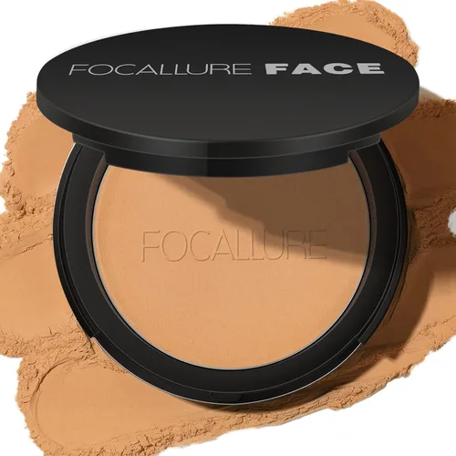 Miniatura 12 de FOCALLURE Polvo Facial Suelto de Control de Grasa, Polvo Fijador Suelto Translúcido, Polvo de Acabado Mate Sin Brillo, Fija el Maquillaje de Base