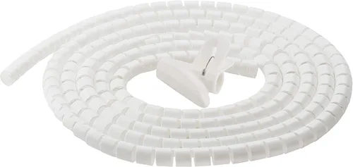 Miniatura 11 de Funda organizadora para cables, tubo en espiral, para el hogar, oficina, PC, TV (longitud negra, 59 pulgadas de diámetro, 1.1 pulgadas)