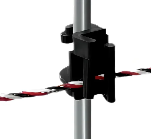 Miniatura 6 de PK20 - Postes de coleta para cercas eléctricas, diámetro de varilla de 0.32 pulgadas (0.315 in) x 41 pulgadas de altura con 80 aisladores