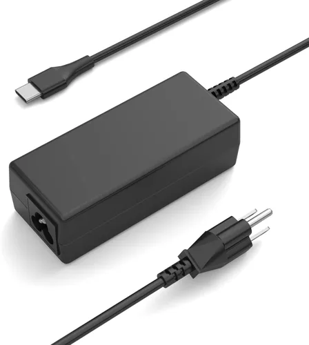 NNQEKBUF Cargador universal para portátil USB C de 45 W y 65 W, compatible con HP Chromebook, Dell, Lenovo, Acer, Asus, Samsung Galaxy, Google y