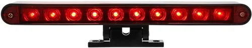 United Pacific 33011 Tercera luz de freno, negro, LED rojo/lente, 10 LED, base de pedestal giratoria negra