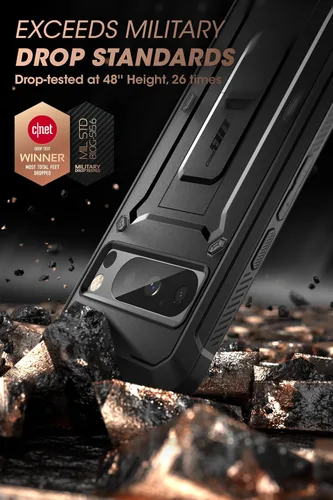 Miniatura 3 de SUPCASE Funda para Google Pixel 8 Pro con soporte y clip para cinturón (Unicorn Beetle Pro), [protector de pantalla integrado]