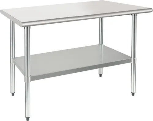 Miniatura 11 de HARDURA Mesa de trabajo de acero inoxidable comercial de 18 x 24 pulgadas, mesa de preparación de cocina y banco de trabajo comercial resistente