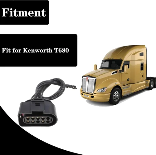 Miniatura 2 de Conector de coleta para faros delanteros Kenworth T680, conector de coleta de faro halógeno