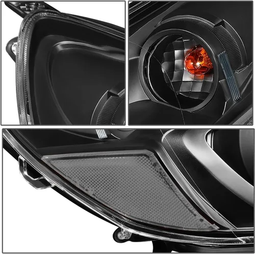 Miniatura 4 de Auto Dynasty Par de faros delanteros con proyector de esquina transparente, estilo OE, color negro, compatible con Subaru Outback Legacy 10-14