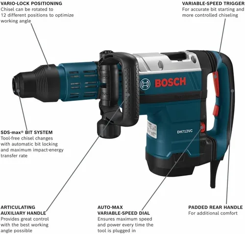 Miniatura 2 de BOSCH Martillo de demolición DH712VC SDS-Max