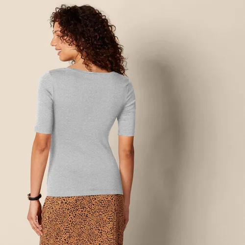 Miniatura 112 de Amazon Essentials - Camiseta de manga corta y cuello cuadrado para mujer