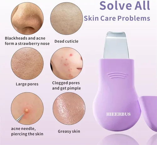 Miniatura 3 de Herramienta removedora de puntos negros, espátula facial de silicona, cepillo raspador de poros nasales 2 en 1 para limpieza profunda, espátula