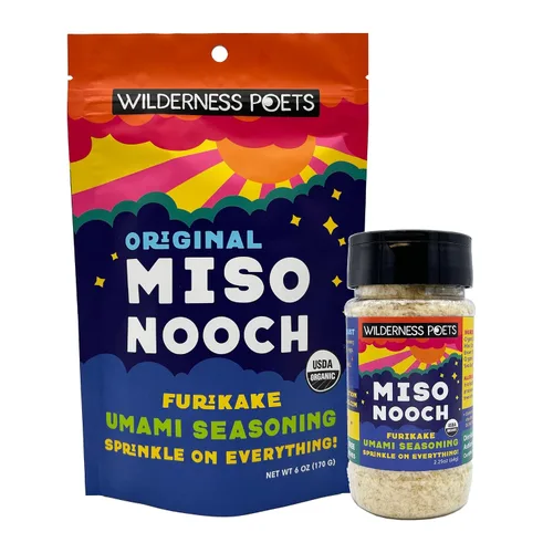 Miniatura 11 de Wilderness Poets, Miso Nooch - Condimento orgánico 100% seco de garbanzos Miso Umami - Espolvorea sobre todo. Orgánico, vegano, sin soja, rico