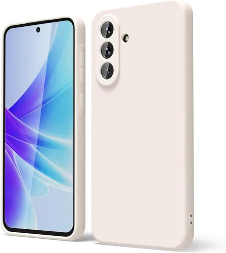 Miniatura 161 de oakxco Funda para teléfono Samsung Galaxy A12 con agarre de silicona líquida, linda delgada fina suave cubierta de gel de goma TPU lisa para mujeres