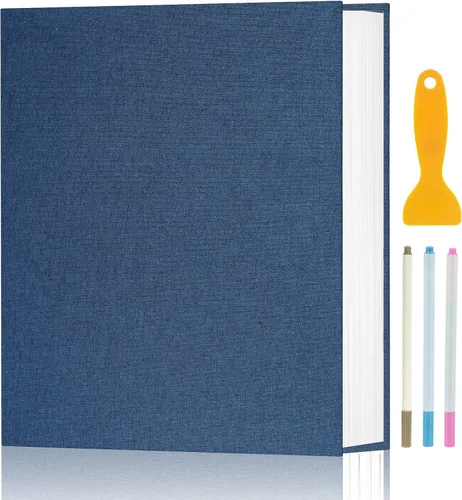 Miniatura 18 de Álbum de fotos autoadhesivas para fotos de 4 x 6, 5 x 7, 8 x 10 pulgadas, álbumes de fotos magnéticos con páginas adhesivas, libros con un bolígrafo