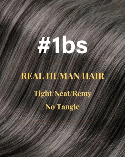 Miniatura 3 de Hetto Extensiones de cabello humano con nano cuentas, balayage, extensiones de cabello humano, color negro degradado a plateado, extensiones