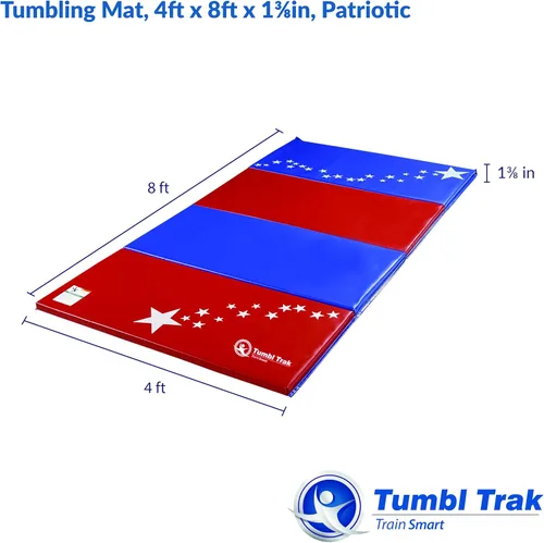 Miniatura 2 de Tumbl Trak Colchoneta plegable para gimnasia Patriotic