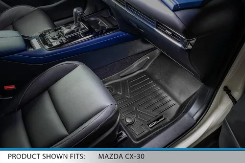 Miniatura 3 de SMARTLINER Juego de forros de 2 filas para todo tipo de clima, compatible con Mazda CX30 2020-2025
