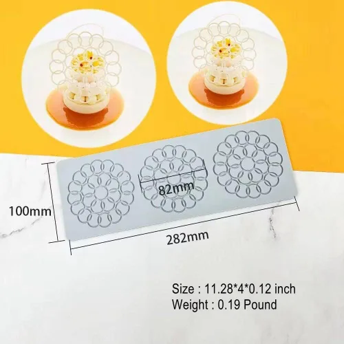 Miniatura 3 de Molde de encaje de hojas huecas 3D para fondant, molde de dulces de múltiples hojas y flores, chocolate, manualidades de azúcar, decoración