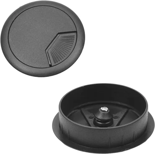 Miniatura 9 de MroMax Ojales de escritorio de plástico de 1.38 pulgadas (1.378 in), para organizar los ojales de escritorio, organizador de cables para el hogar