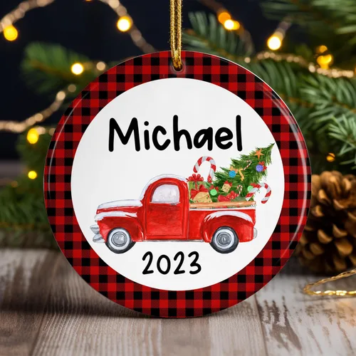 Miniatura 2 de Personalized Christmas Ornament Weddding 2023 Christmas Ornaments Customized Decor Gifts Friendship Add a Touch of Love to Your Christmas
