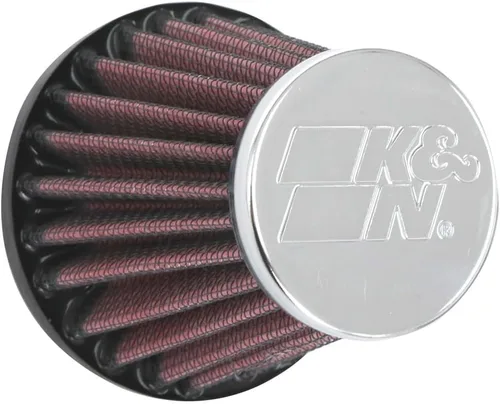 K&N Filtro de aire universal con abrazadera original de alto flujo de por vida: alto rendimiento, premium: diámetro de brida: 1.8125 pulgadas,