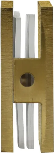 Miniatura 6 de CKB Abrazadera de vidrio de latón, para clips de vidrio de 5/16 a 3/8 pulgadas de grosor de vidrio, 2 pulgadas de largo x 2 pulgadas de ancho, clips