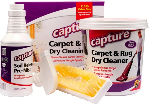 Capture Carpet Total Care Kit 250 – Sofá y tapicería para el hogar, alfombra de coche, perros y gatos Solución limpiador de alfombras para mascotas