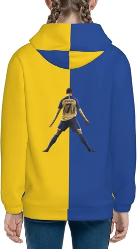 Miniatura 8 de LUJA DLING Ronaldo #7 Cr7 - Sudadera con capucha para adolescentes con bolsillo