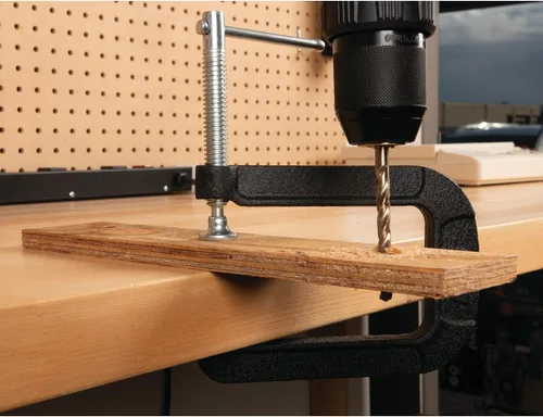 Miniatura 3 de Performance Tool Abrazadera en C de 5 pulgadas de profundidad W3981 con construcción de hierro fundido pesado y base giratoria extragrande