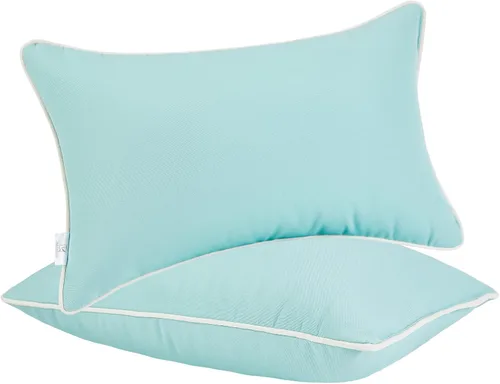 Miniatura 21 de JMGBird Almohadas lumbares para exteriores, almohadas impermeables con relleno, paquete de 2, 12 x 20 pulgadas, añade un toque de color a tu aire